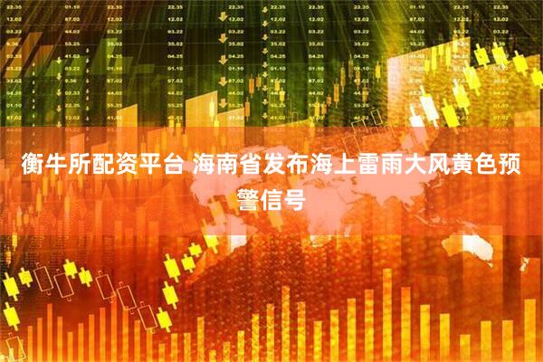 衡牛所配资平台 海南省发布海上雷雨大风黄色预警信号